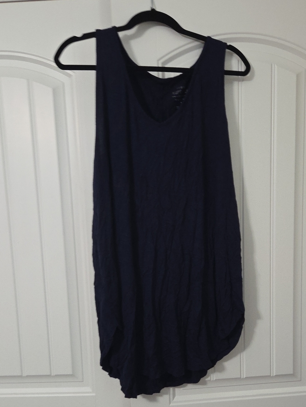 torrid Navy V-Neck Sleeveless Tunic Tank